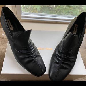 Reike Nen Shirring Middle Loafers - Black size40